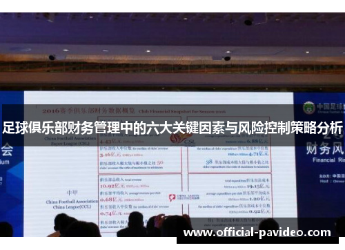 足球俱乐部财务管理中的六大关键因素与风险控制策略分析